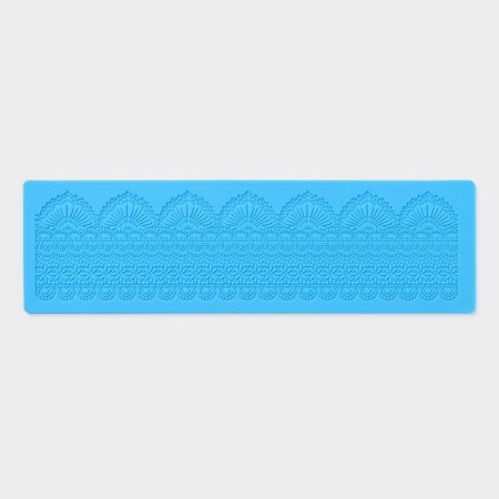 Axing rug of Dolyana "Lace", silicone, 38.5 × 11.4 cm, blue color-2