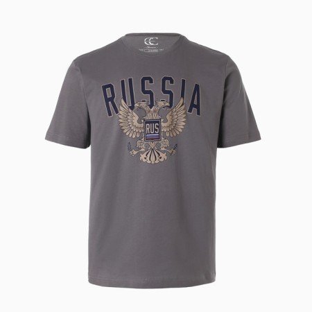 T-shirt male, dark gray color, size 50 (XL)-6