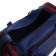 Road bag on lightning, 3 outer pockets, a long belt, blue/burgundy color