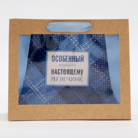 PVC package window, "real man", 24 x 11 x 20 cm-1