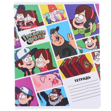 Notebook in a line of 24 sheets, 5 types of mix, cover coated cardboard, gravity farz-10