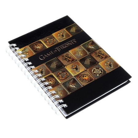 Notebook, A6, 80 sheets, in a cage, "Game of Thrones", cover 7BC, OFSET block 60g/m2-1