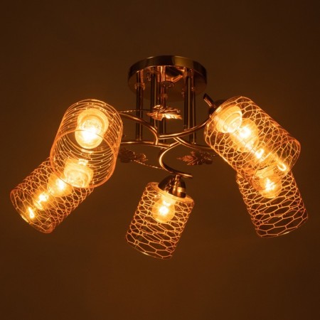 Caty Caty 5x60W E27 gold 52x52x28cm-2