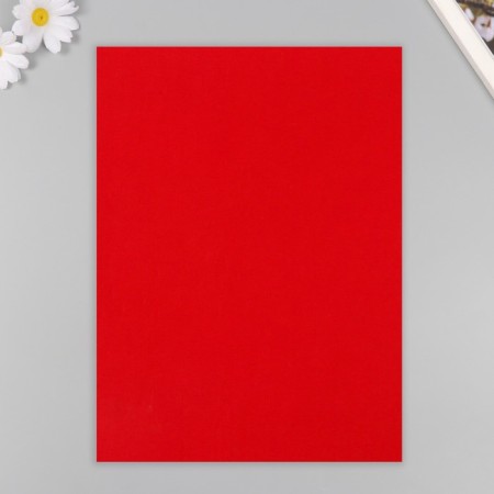 A set of felt 22x30 cm, 5 sheets, Korea, col. red-3