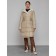 Coat insulated winter female, size 44, beige color