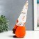 Interior doll "Granny in a cap with pumpkins" 28x7x6 cm