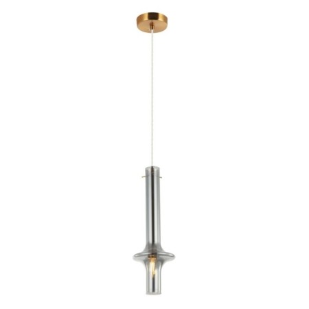 Suspension lamp GLASO 1x14 40W, size 14.5x14.5x47-150 cm, bronze color