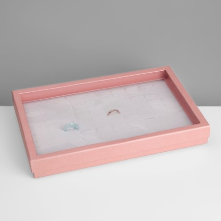Steam for jewelry "Casket" 100 seats, 29 × 19 × 4 cm, pink color-1