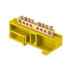 Shine zero EKF SN0-63-08-DZ on a DIN-rack, yellow