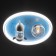 Lamp "Rocket in space" LED 48W E27 White-blue 47x47x15 cm Bayerlux