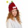 Carnival hat "Eye-player" with horns pr 56-58, burgundy color