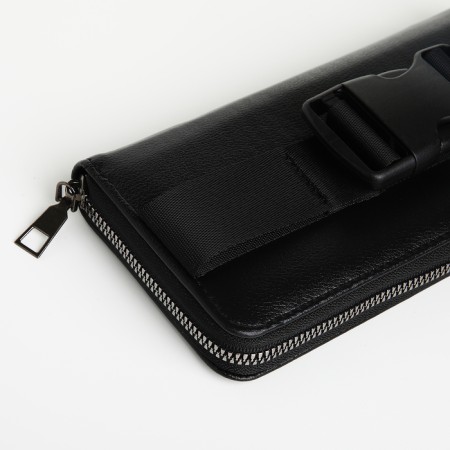 Men's purse-clate on the zipper Textura, black color-4