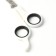 Coger scissors with an emphasis for a finger, a hole of 6 mm, white with black