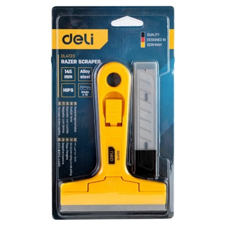 Deli DL4723 98392 scraper, blade 18 x 0.5 mm, 145 mm-4