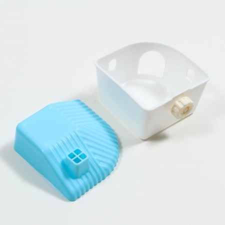 House for corner rodents, 11.4 x 10.7 x 10.7 cm, blue-2