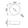 Haller shell COMFORTY CF21001, glass, round, transparent glass, 40 cm