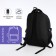 School backpack on lightning, 5 pockets, black color