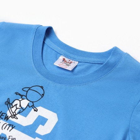 T -shirt for a boy, blue color, height 116-1