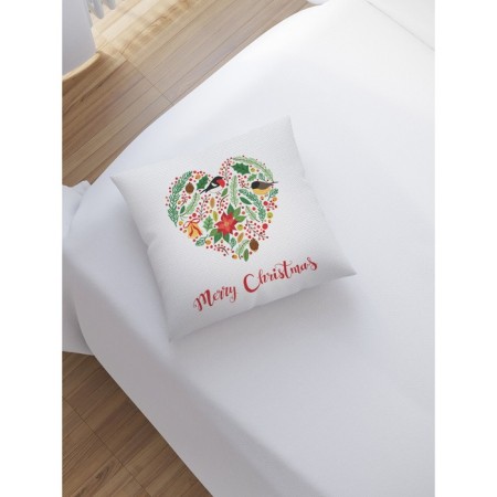 Decorative pillowcase "New Year's heart", on a zipper, size 45x45 cm