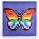 Application with pompom "Butterfly" size - 30 × 30 cm, glue 30 ml