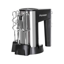 Mixer Pioneer MX321, manual, 350 W, 5 speeds, 2 nozzles, black-silver