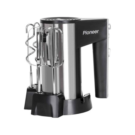 Mixer Pioneer MX321, manual, 350 W, 5 speeds, 2 nozzles, black-silver