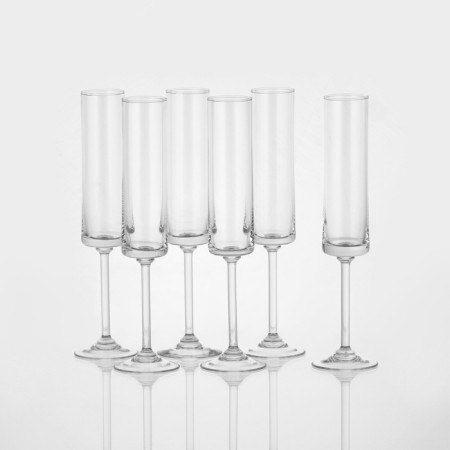 Set of champagne glasses, 150 ml, 6 pcs