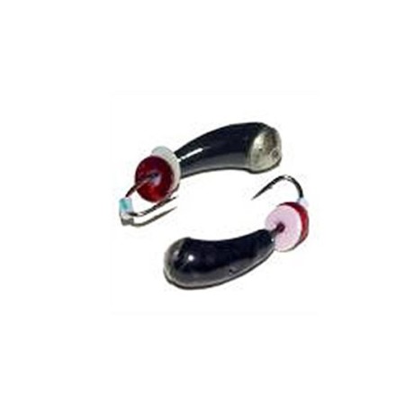 Mormyshka tungsten "Uralka" with a hole in a crown, beads, weight 0.64 g, 040/n