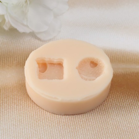Silicone Mold "cookies - cake" 1.6x1.7x0.7 cm; 1.9x1.5x0.7 cm-2