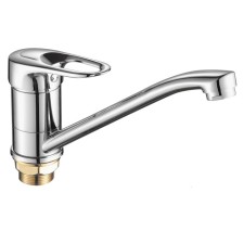 Fashun A4937 kitchen mixer, single -leaf, pour 225 mm, brass, chrome