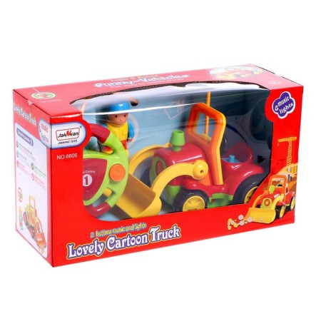 Radio -controlled "Funny construction" tractor, works from batteries, mix-5