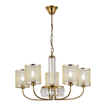 Suspended EVOLUCE lamp. Sle1119-303-05. Ellisse. 5x40 watts, E14, 65x65x39 cm, brass color