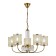 Suspended EVOLUCE lamp. Sle1119-303-05. Ellisse. 5x40 watts, E14, 65x65x39 cm, brass color
