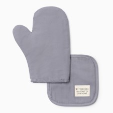 Kitchen kitchen kit, blue, mittens-seging 18x29 cm, 19x19 cm tack