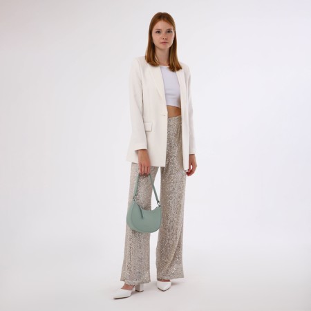 Women's bag with lightning, mint color-5
