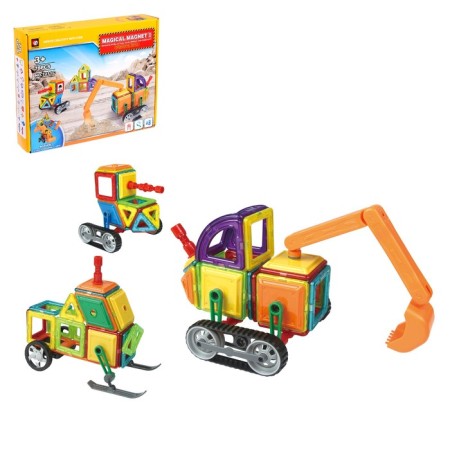 Magnetic designer "Magic Magnet", 78 parts