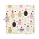 Gift notebook, 45 sheets, line, on the castle, on the crest, pineapples (13x13.5cm)