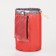Cosmetic bag on a lace, with a wallet, red color