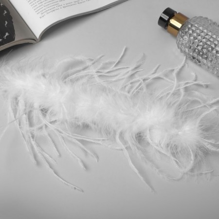 Bracelet-manage "luxury" feathers, white color, 24 cm-2