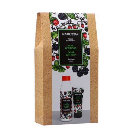 Gift set of Marussia "Berry Small": shower gel 400 ml + body scrub 150 ml-3
