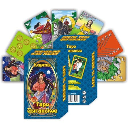 Gadal cards Gift cards "Tarot Gypsy", 78 cards, 7.1 x 11.6 cm, with instructions