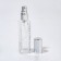 Perfume bottle "Transparent pattern", with a spray, 15 ml, silver color