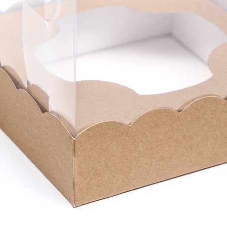 Packaging for confectionery with a lodge, craft, 15 x 15 x 14 cm-2