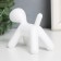 Souvenir Polystone "Dog" White 10x7.8x5.4 cm