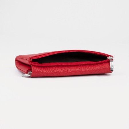 Women's wallet on magnets, red color-2