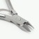 Manicure nippers for cuticle, 9 cm, blade length - 9 mm, on blist, silver color