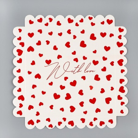 Confectionery box, chest, packaging, with love, 20 x 20 x 20 cm-6