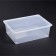 Storage box with a lid 25 l, 53 × 37 × 18 cm, the color is transparent