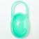 A container for storing and sterilizing children's nipples and dummy, green color