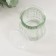 Bank for candles glass with a ribbed lid is a transparent 100 ml 6.5x6.5x7 cm